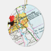 Jacksonville, Florida Keramisch Ornament (Links)