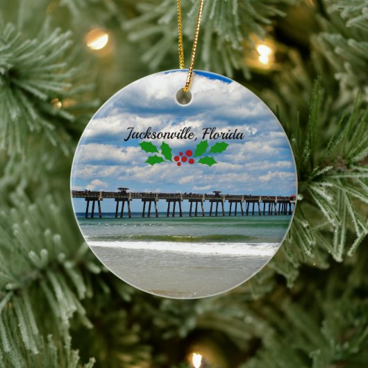 Jacksonville, Florida Kerstversiering Keramisch Ornament (Boom)