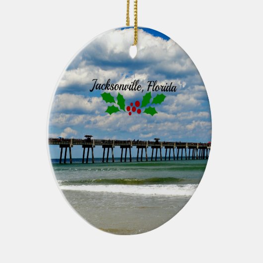 Jacksonville, Florida Kerstversiering Keramisch Ornament (Rechts)