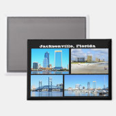 Jacksonville, Florida Magneet (Voorkant / Achterkant)