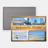 Jacksonville, Florida Magneet (Voorkant / Achterkant)