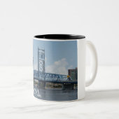 Jacksonville Florida Main Street Bridge Coffee Mok (Voorkant rechts)