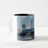 Jacksonville Florida Main Street Bridge Coffee Mok (Voorkant links)