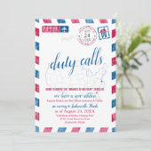 Jacksonville Florida militaire verhuizing aankondi Kaart (Staand voorkant)