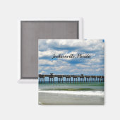Jacksonville, Florida Pier Magneet (Voorkant / Achterkant)