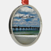 Jacksonville, Florida Pier Metalen Ornament (Rechts)