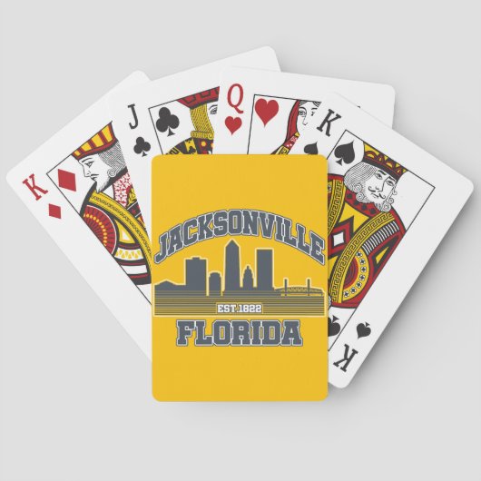 Jacksonville, Florida Pokerkaarten (Achterkant)