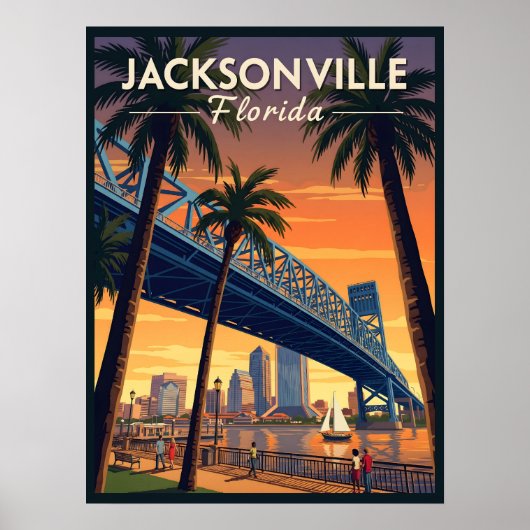 Jacksonville Florida Poster (Voorkant)