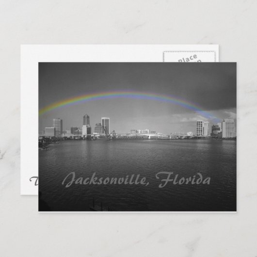 Jacksonville, Florida Rainbow Briefkaart (Voorkant / Achterkant)