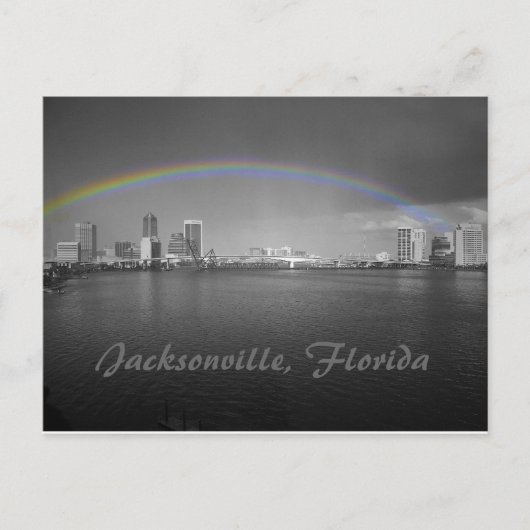 Jacksonville, Florida Rainbow Briefkaart (Voorkant)