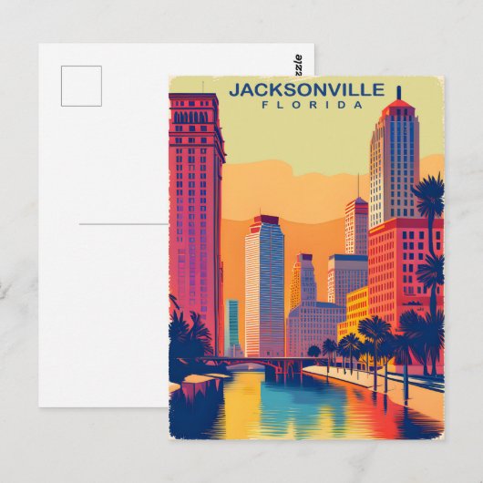 Jacksonville, Florida, reizen Briefkaart (Voorkant / Achterkant)