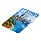 Jacksonville Florida Reizen Magneet (Linkerzijde)
