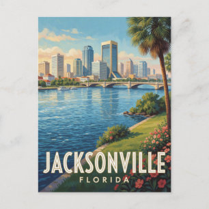 Jacksonville Florida Rivierreis Briefkaart