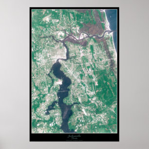 Jacksonville, Florida Satellietposter Poster