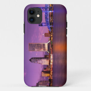 Jacksonville Florida Skyline bij nacht iPhone 11 Hoesje
