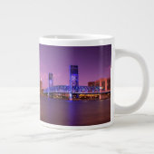 Jacksonville Florida Skyline bij nacht Grote Koffiekop (Rechts)