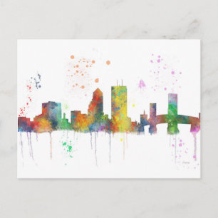 JACKSONVILLE, FLORIDA SKYLINE BRIEFKAART