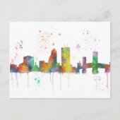 JACKSONVILLE, FLORIDA SKYLINE BRIEFKAART (Voorkant)