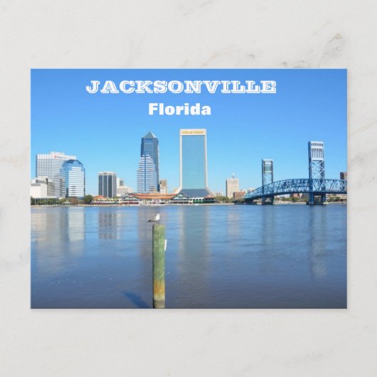 Jacksonville, Florida Skyline Briefkaart (Voorkant)
