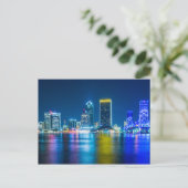 Jacksonville Florida Skyline langs rivier Briefkaart (Staand voorkant)