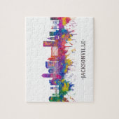 Jacksonville Florida Skyline Legpuzzel (Verticaal)