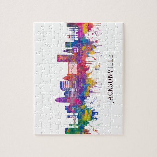 Jacksonville Florida Skyline Legpuzzel (Verticaal)