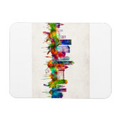 Jacksonville Florida Skyline Magneet (Horizontaal)