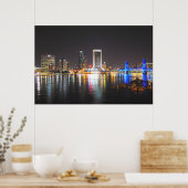 Jacksonville Florida Skyline Poster (Keuken)