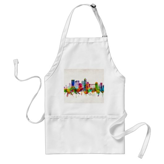 Jacksonville Florida Skyline Standaard Schort (Voorkant)