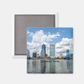 Jacksonville, Florida stadsgezicht Magneet (Voorkant / Achterkant)