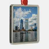Jacksonville, Florida stadsgezicht Metalen Ornament (Rechts)