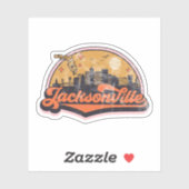 Jacksonville, Florida Sticker (Vel)