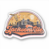 Jacksonville, Florida Sticker (Voorkant)