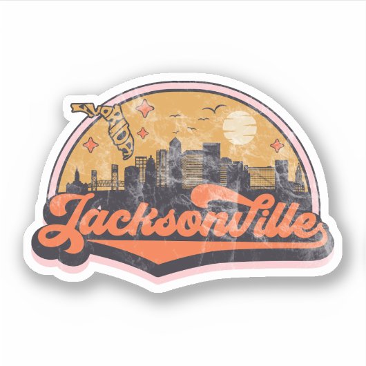 Jacksonville, Florida Sticker (Voorkant)