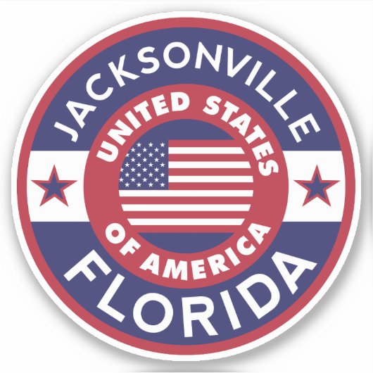 JACKSONVILLE, Florida Sticker (Voorkant)