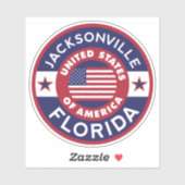 JACKSONVILLE, Florida Sticker (Vel)