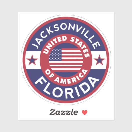 JACKSONVILLE, Florida Sticker (Vel)