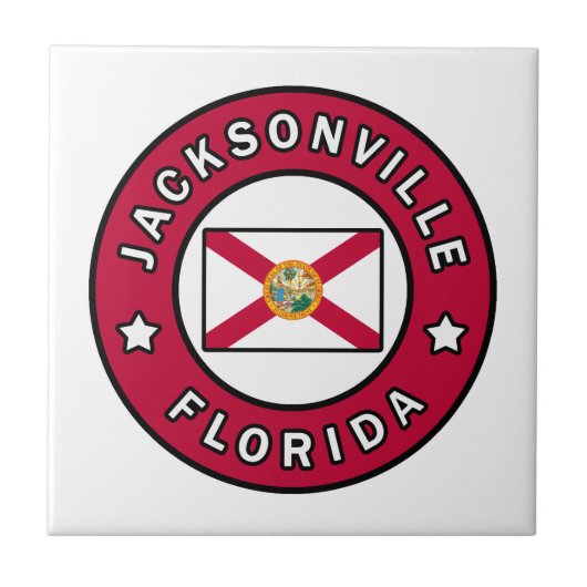Jacksonville Florida Tegeltje (Voorkant)