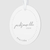 Jacksonville Florida Travel United States Simple Ornament (voorkant)