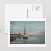 Jacksonville, Florida - Uitzicht van Harbour met Briefkaart (Voorkant / Achterkant)