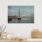 Jacksonville, Florida - Uitzicht van Harbour met Poster (Keuken)