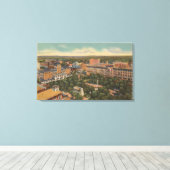 Jacksonville, Florida - Uitzicht van Hemming Canvas Afdruk (Insitu (Houten vloer))