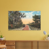 Jacksonville, Florida - Uitzicht van John Anderson Canvas Afdruk (Insitu (Woonkamer))