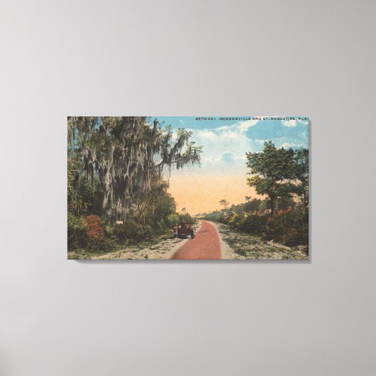 Jacksonville, Florida - Uitzicht van John Anderson Canvas Afdruk (Voorkant)