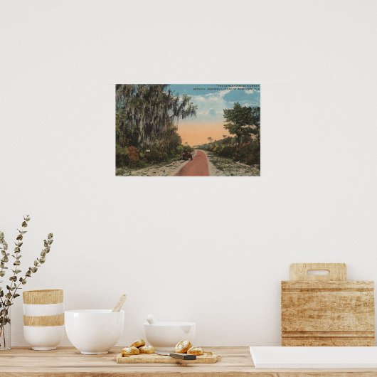 Jacksonville, Florida - Uitzicht van John Anderson Poster (Keuken)