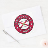 Jacksonville Florida Vierkante Sticker (Envelop)