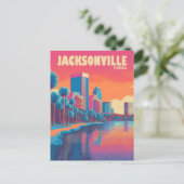 Jacksonville Florida Vintage Travel Briefkaart (Staand voorkant)