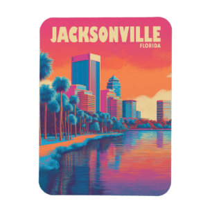 Jacksonville Florida Vintage Travel Magneet