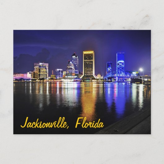Jacksonville, Florida, VS Briefkaart (Voorkant)