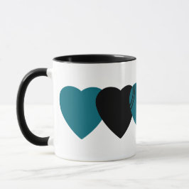 Jacksonville Jaguars Football Heart Design Mok